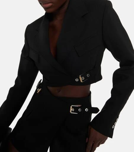 Dion Lee Interlock belted cropped blazer 5