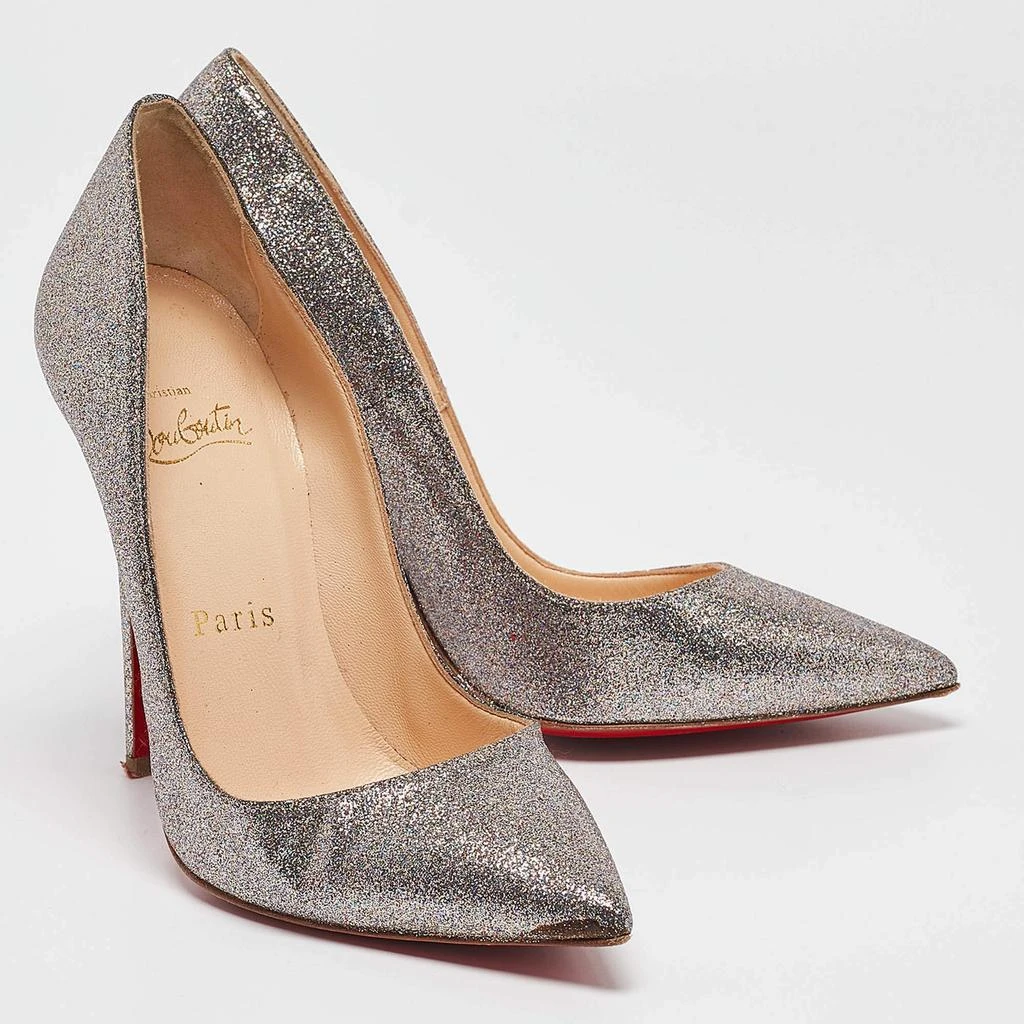 Christian Louboutin Christian Louboutin Silver Glitter So Kate Pumps Size 35 4