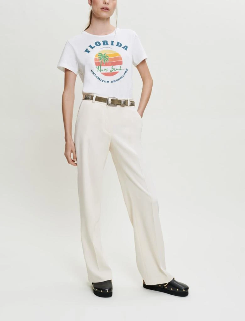 Maje Maje Woman's lyocell, Wide-leg suit trousers for Spring/Summer 1