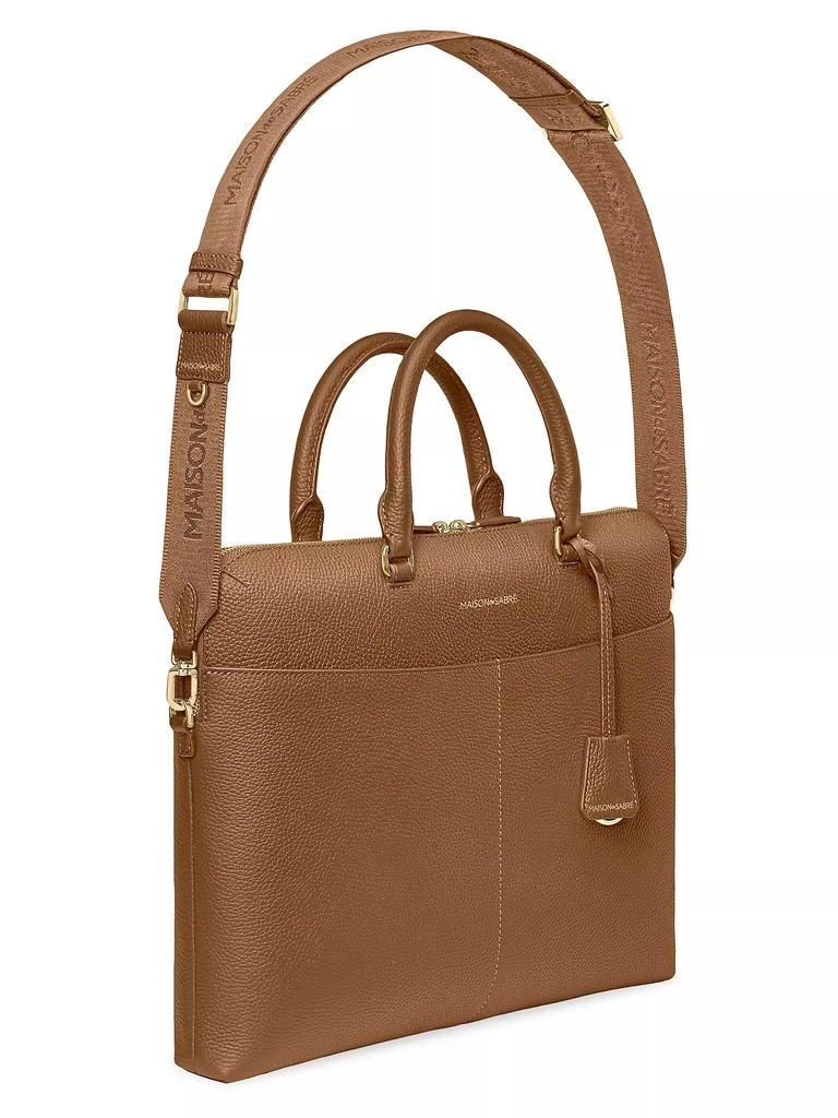 Maison de Sabre Leather Laptop Bag 4