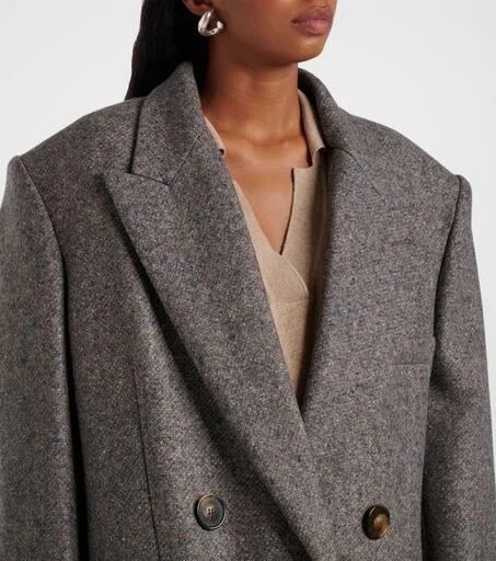Stella McCartney Double-breasted wool and silk-blend coat 4