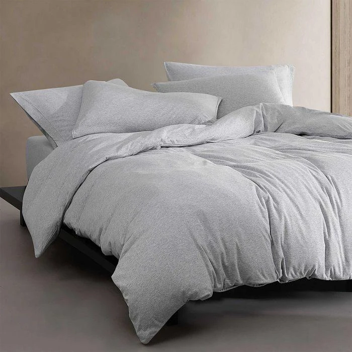 Calvin Klein Modern Cotton Blend Melange Jersey 4 Piece Sheet Set, Queen 4