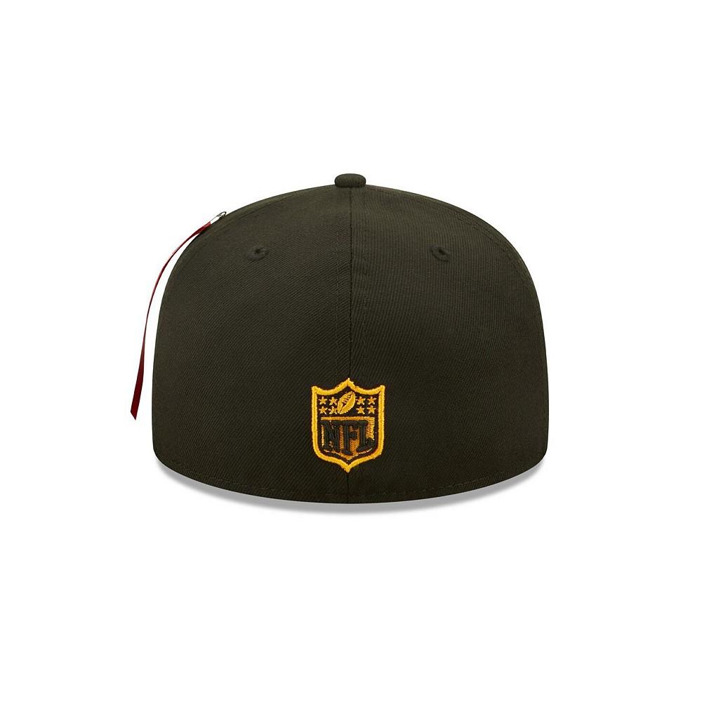 New Era Men's X Alpha Industries Black Pittsburgh Steelers Alpha 59Fifty Fitted Hat