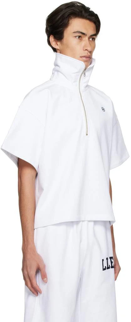 Recto SSENSE Exclusive Off-White Half-Zip Polo 2