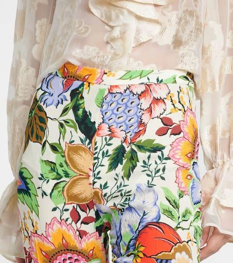 ETRO High-rise floral straight pants 4