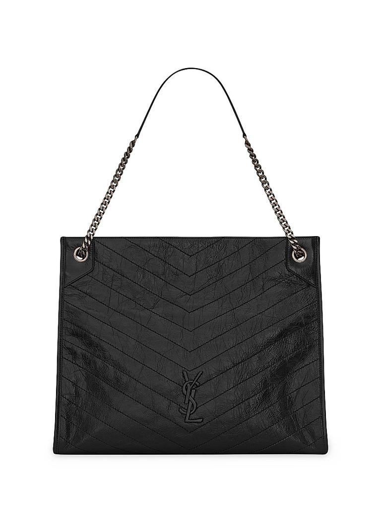 バレエ stina 25ss hide and seek Yves Saint Laurent Niki Medium Shopping Tote Bag In Crinkled