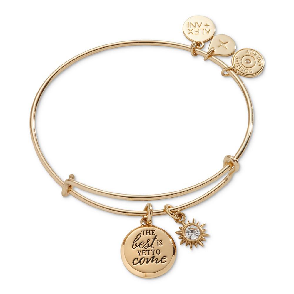 Alex and Ani Crystal Sun & The Best Is Yet to Come Charm Bangle Bracelet