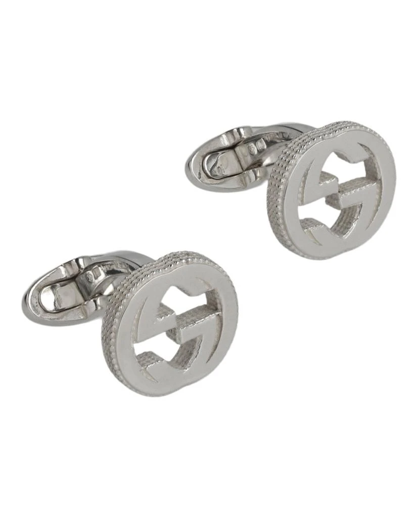 Gucci Sterling Silver Interlocking Cufflinks