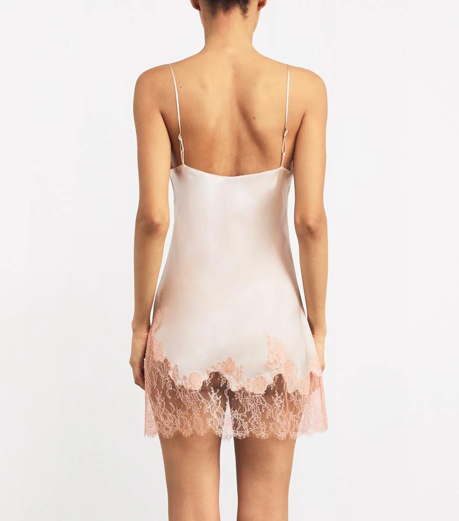 Carine Gilson Silk Lace-Trim Short Nightdress 3