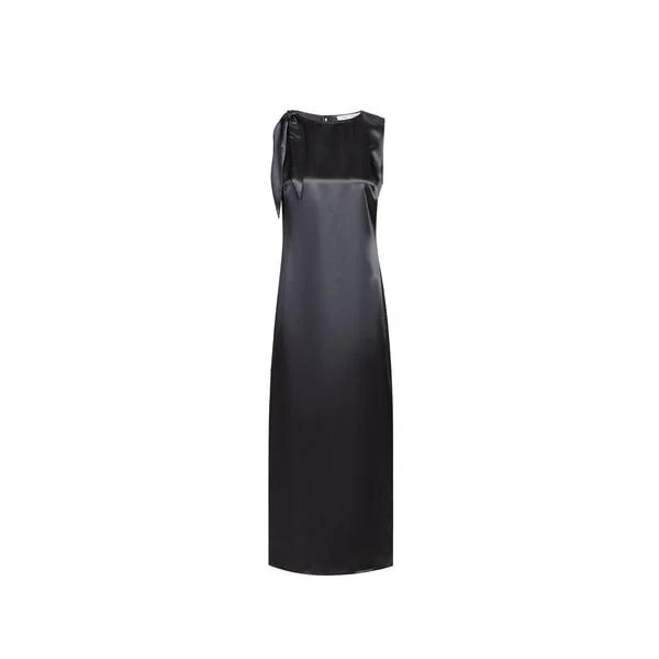 samsoe samsoe satin dress Samsoe Samsoe Sunna satin dress warm silver XS