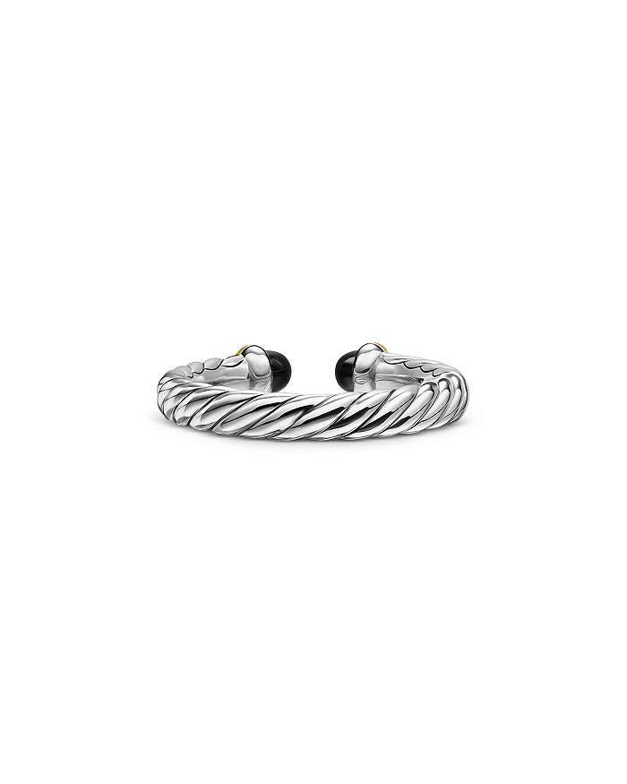 David Yurman Petite Cable Open Ring in Sterling Silver with 14K Yellow Gold, 3.4mm 6
