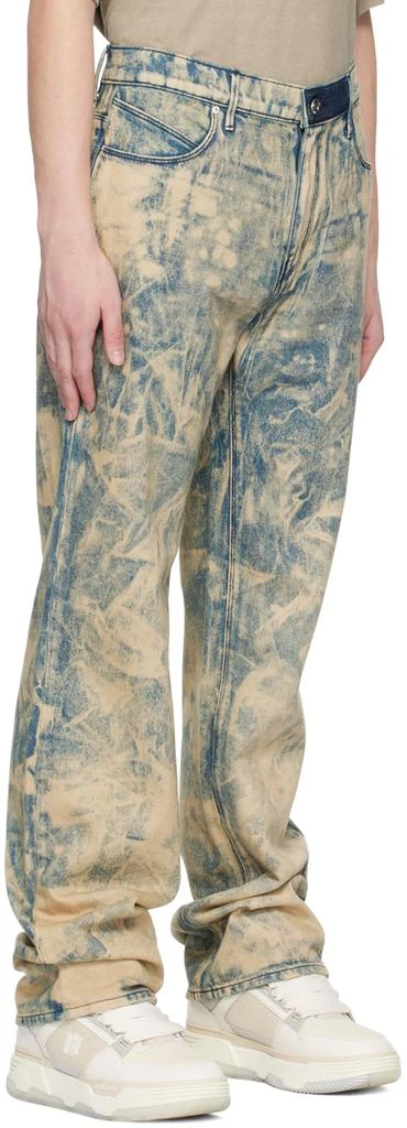 RTA Blue & Beige Jonas Jeans 2