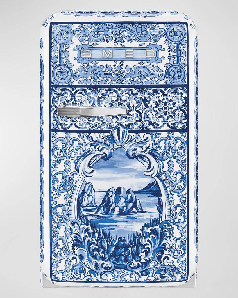 Smeg x Dolce & Gabbana Blu Mediterraneo FAB5 Mini Fridge