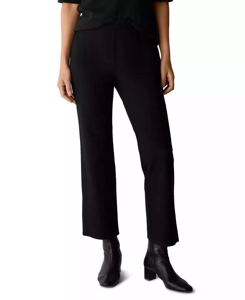 Eileen Fisher Women
s Textured Knit Ankle Kick Pants