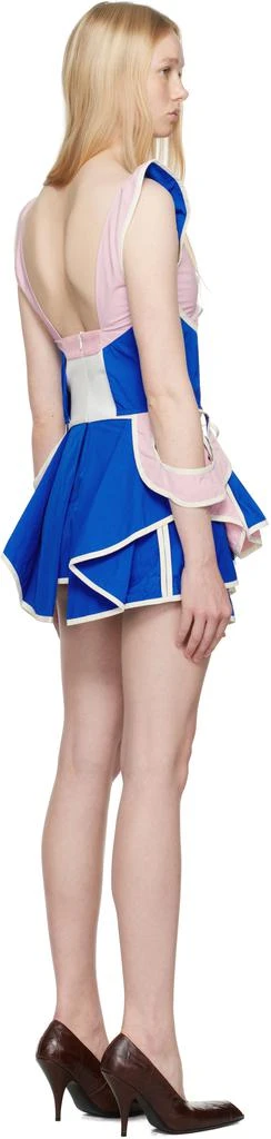 Ashley Williams Blue & Pink Diana Minidress 3