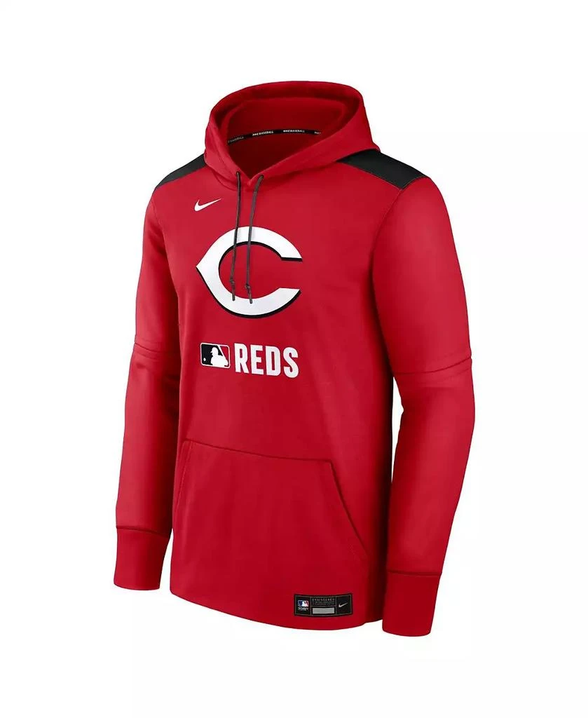 NIKE Men's Red Cincinnati Reds Authentic Collection Performance Pullover Hoodie 3