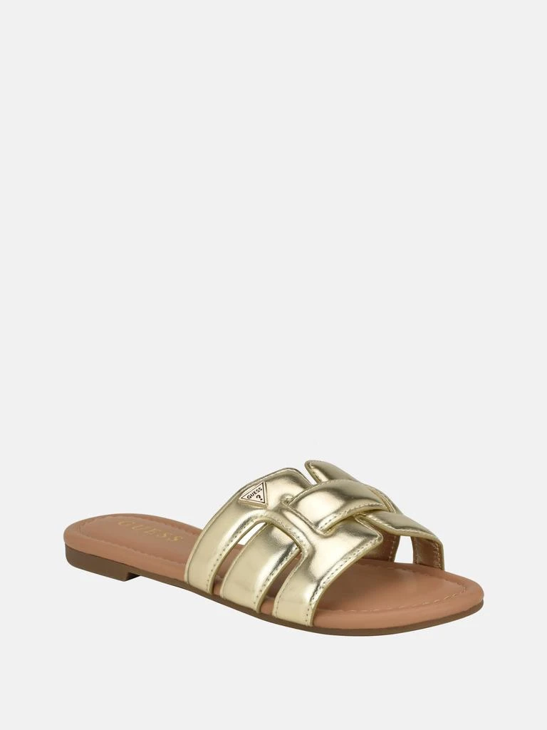 Guess Factory Lolas Woven Slide Sandals 1