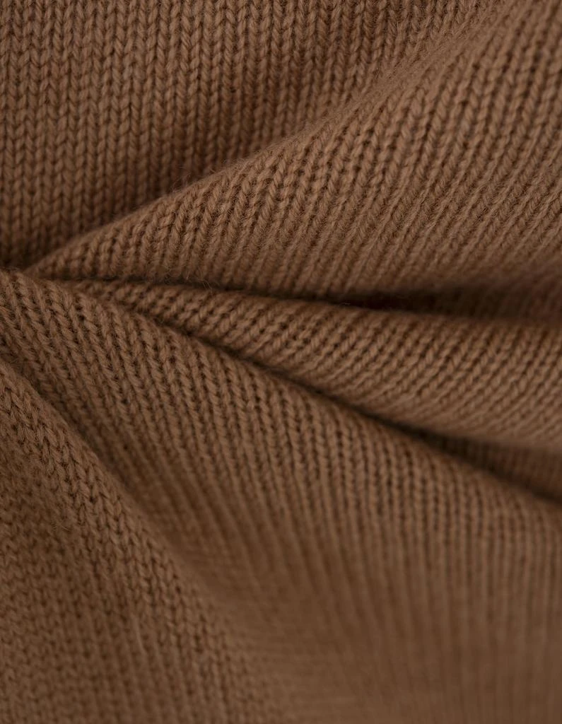 Paco Rabanne Camel Wool And Cashmere Long Dress With Chain 4