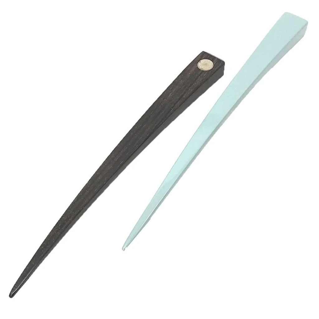 Hermes blue Lacquer Wood Kanzashi (Pre-Owned) 2