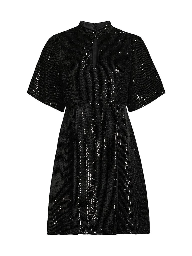 Johnny Was Eve Sequined Short-Sleeve Minidress 1