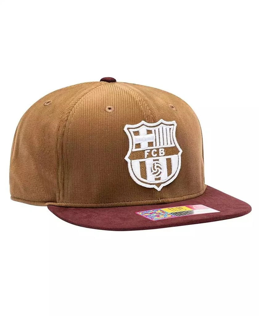 Fan Ink Men's Brown Barcelona Cognac Fitted Hat 3