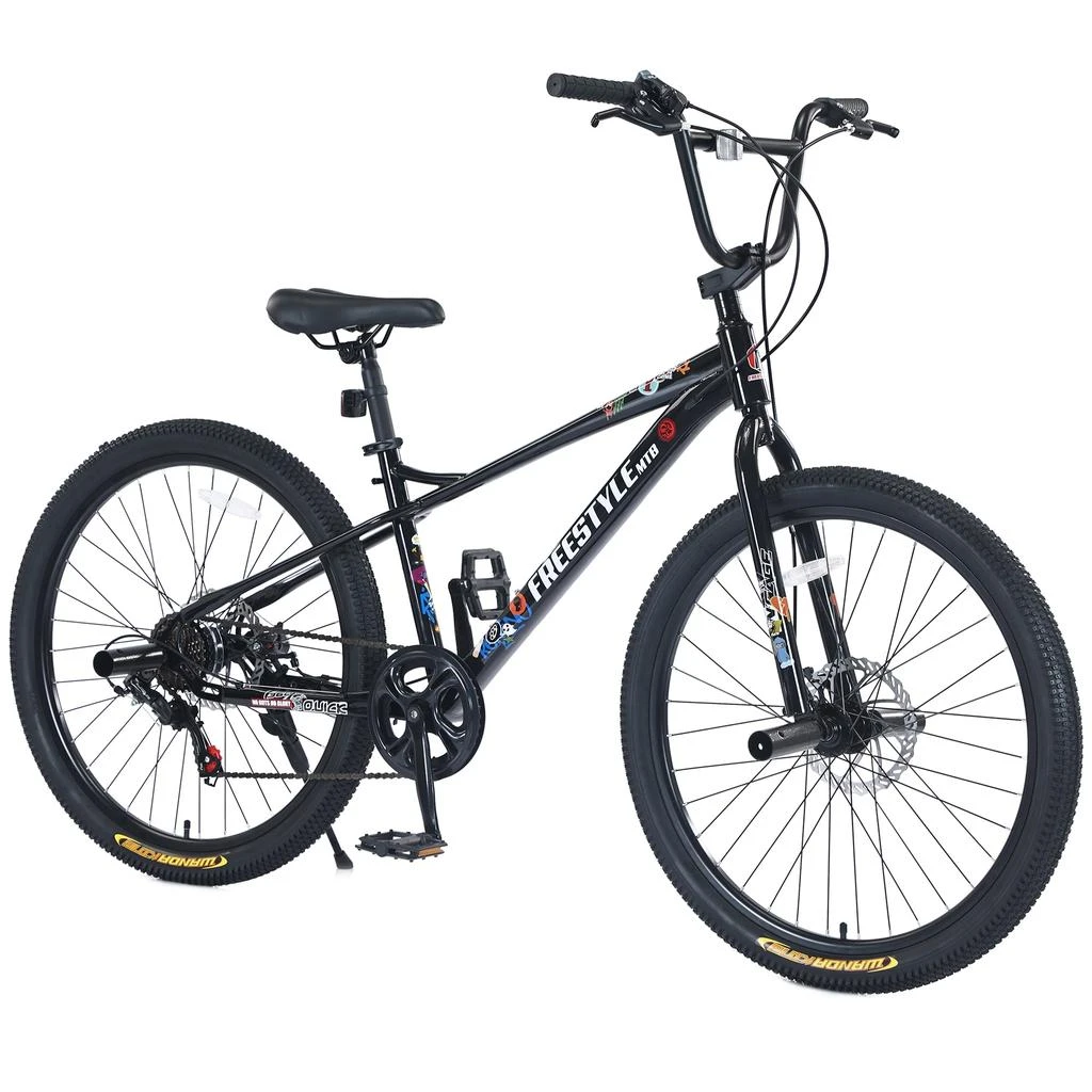 Streamdale Furniture Streamdale Freestyle Kids Bike Double Disc Brakes 26 Inch Children's Bicycle 1