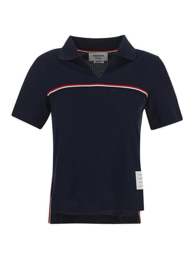 【ANDERSSON BELL】Halter String Pique Polo Shirt BLACK ANDERSSON BELL Halter String Piqué Polo in Black | Lyst