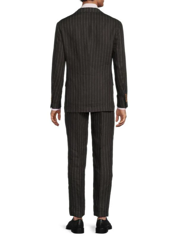 Brunello Cucinelli ​Pinstripe Linen Tailored-Fit Suit 2