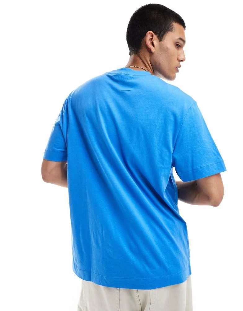 COLLUSION COLLUSION central logo t-shirt in blue 3