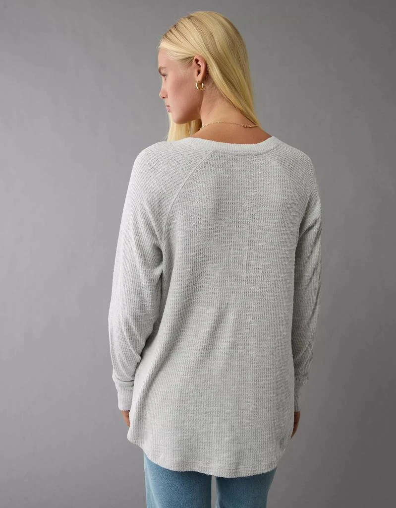 AE AE Plush Long-Sleeve Henley T-Shirt 2