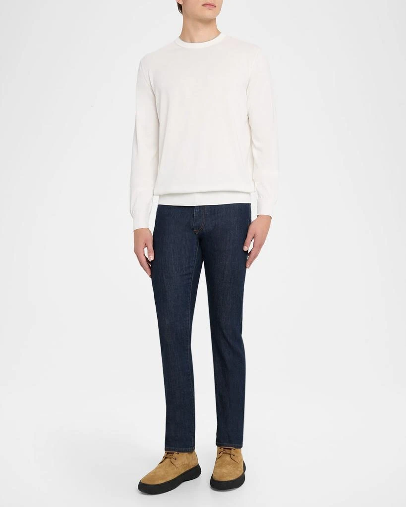 Canali Men's Cotton Tipped Crewneck Sweater 2