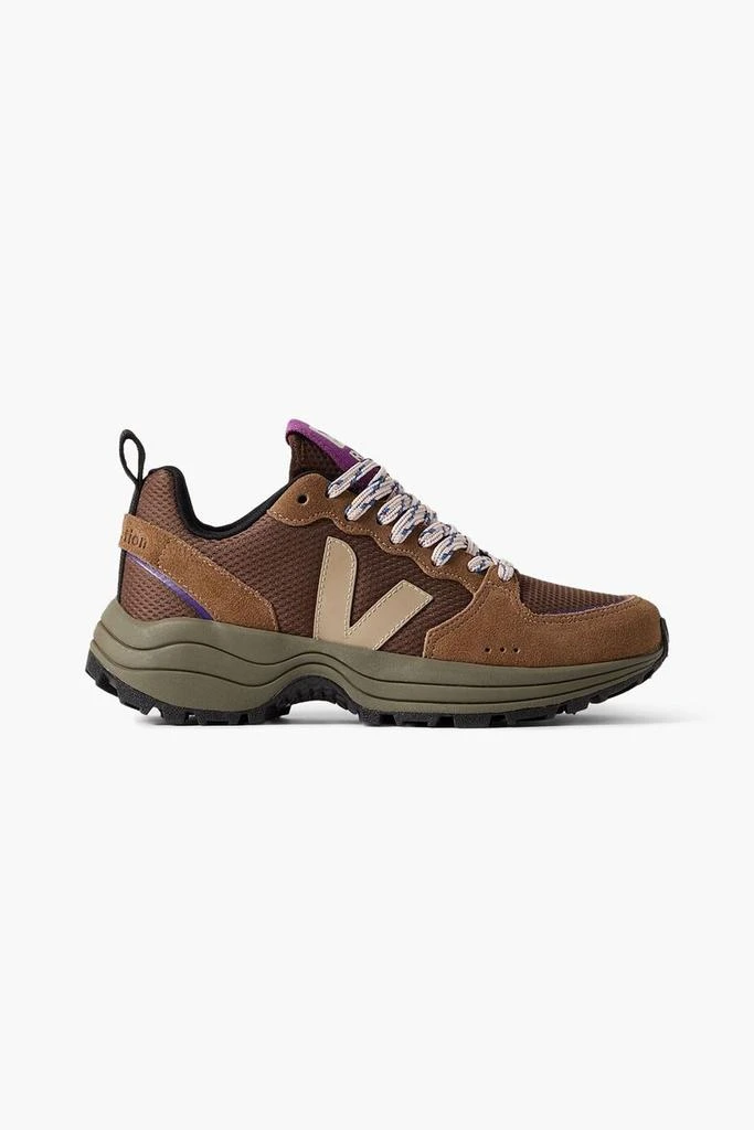 Veja Venturi suede and leather-trimmed Alveomesh sneakers 1