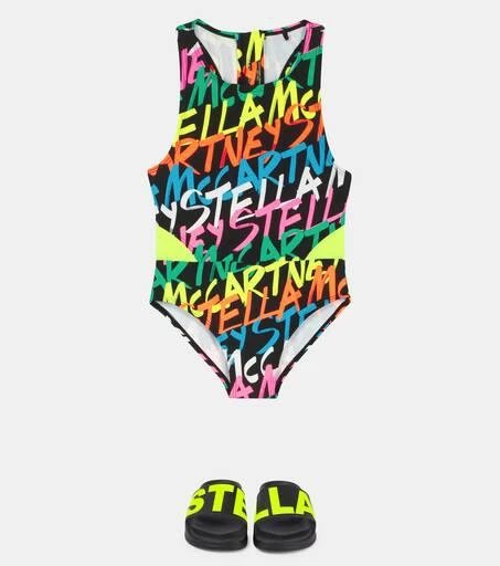 Stella McCartney Printed racerback swimsuit 2
