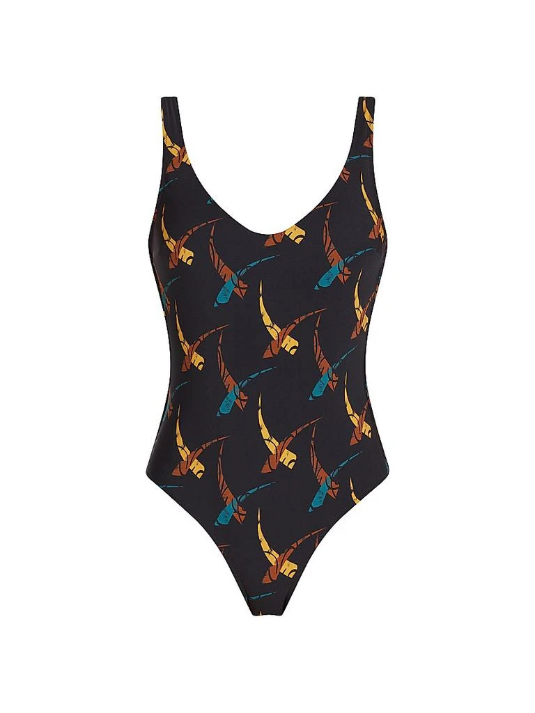 VALIMARE Verona Stamped One-Piece Swimsuit 1