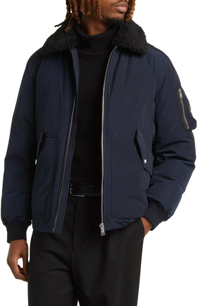 Hugo Boss Calliano Faux Shearling Collar Water Repellent Jacket 1