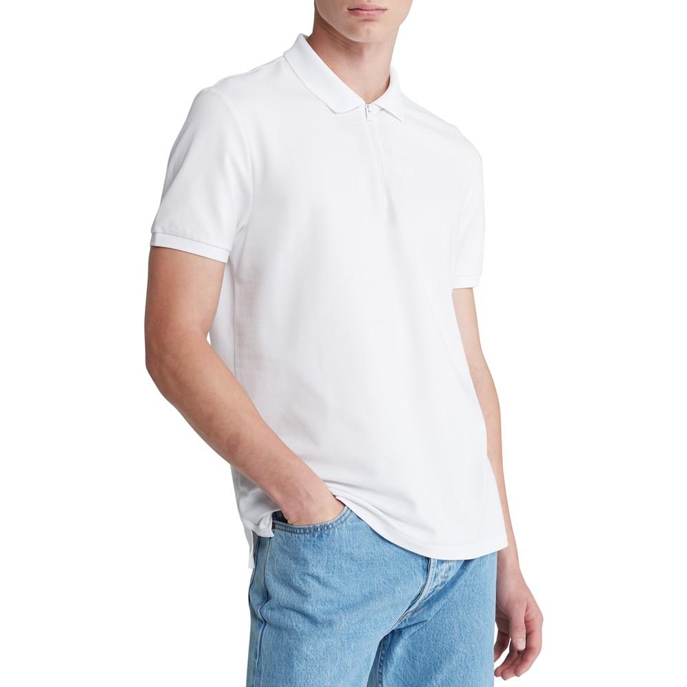 Calvin Klein Men's Athletic Tech Zip Polo Shirt