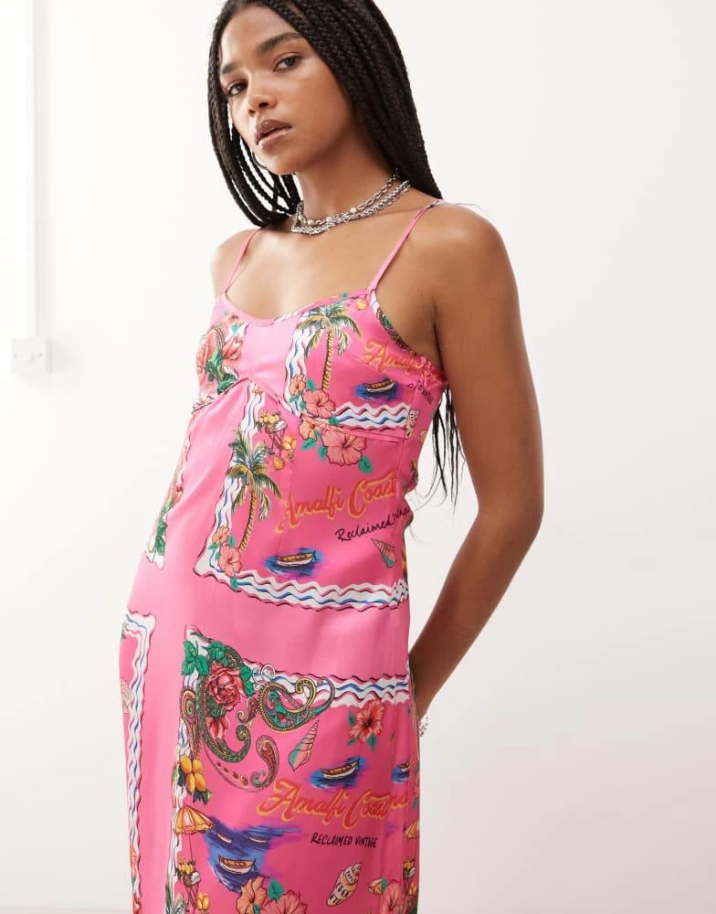 strapless open back dress Rose Floral One Shoulder Chiffon Long Bridesmaid Dresses main image 1