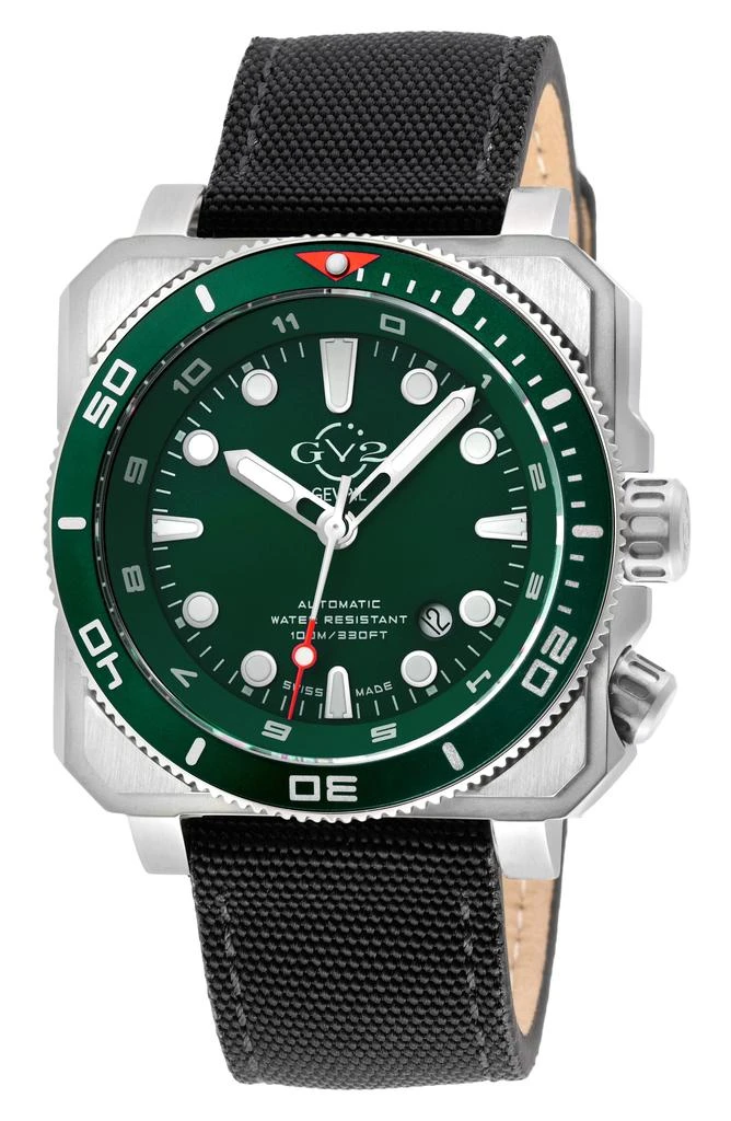 GV2 XO Submarine Canvas Strap Watch, 44mm 1