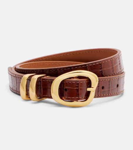 Amanu Tugela croc-effect leather belt