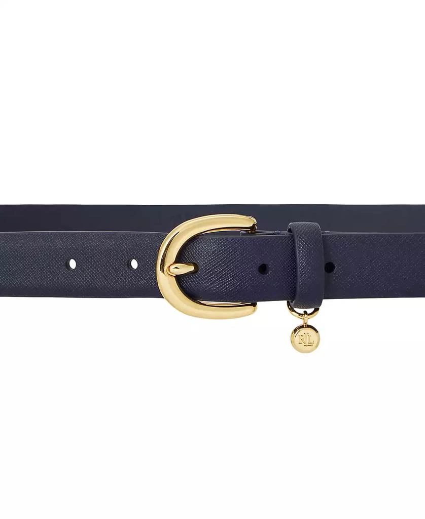 Ralph Lauren Women's Charm Crosshatch Leather Belt 3