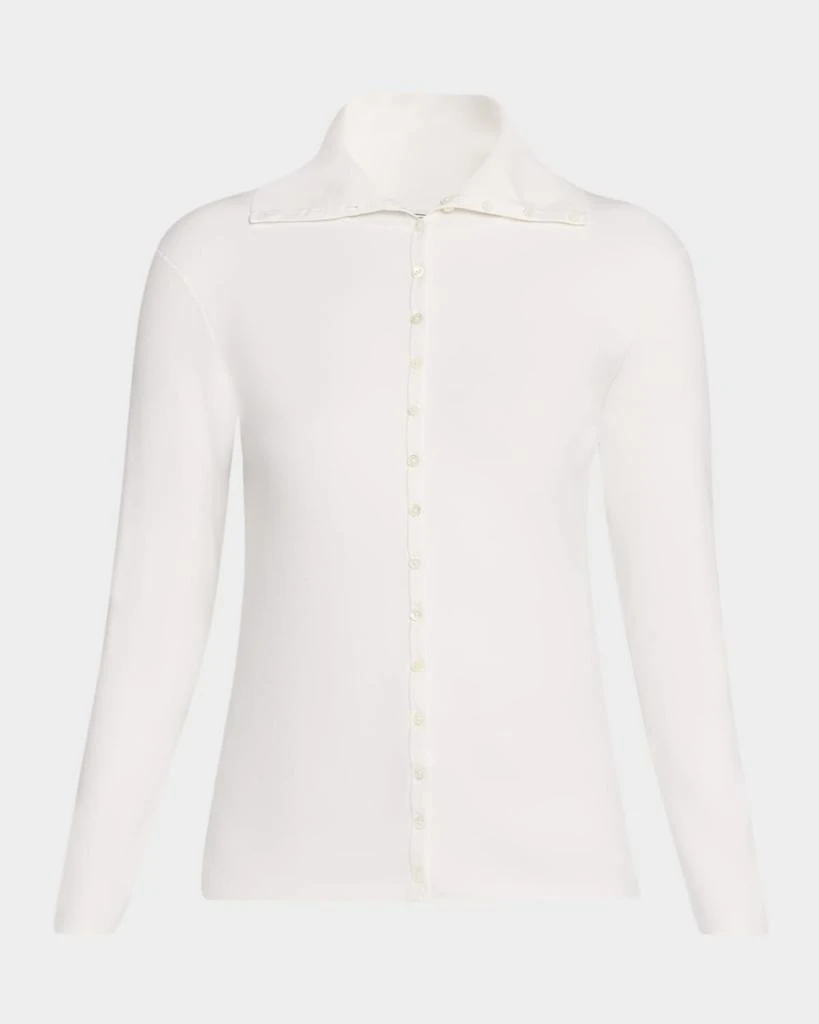 Totême Fitted Polo Cardigan