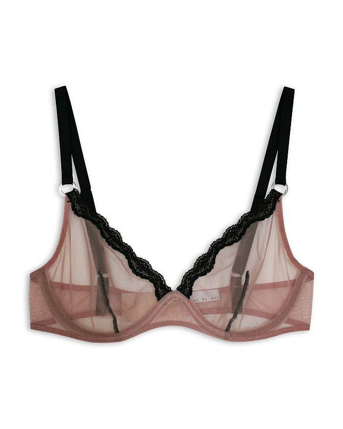 Fleur du Mal Sheer Tulle Demi Bra 3