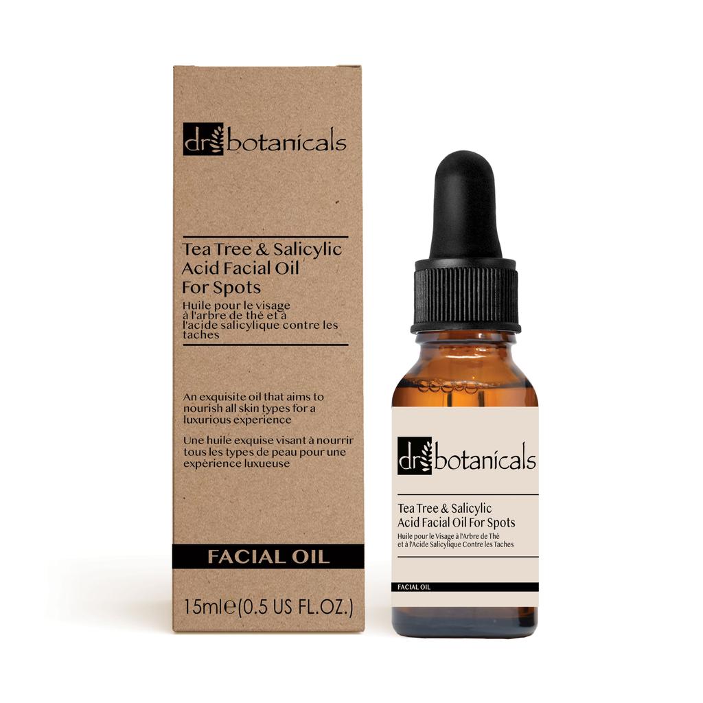 Dr. Botanicals Eucalyptus, Tea Tree & Salicylic Acid Facial Oil For Spots 15ml