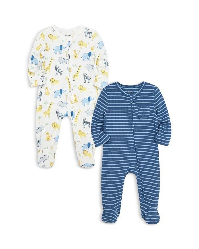 Little Me Boys' Jungle Fun Footies, 2 Pack - Baby 3