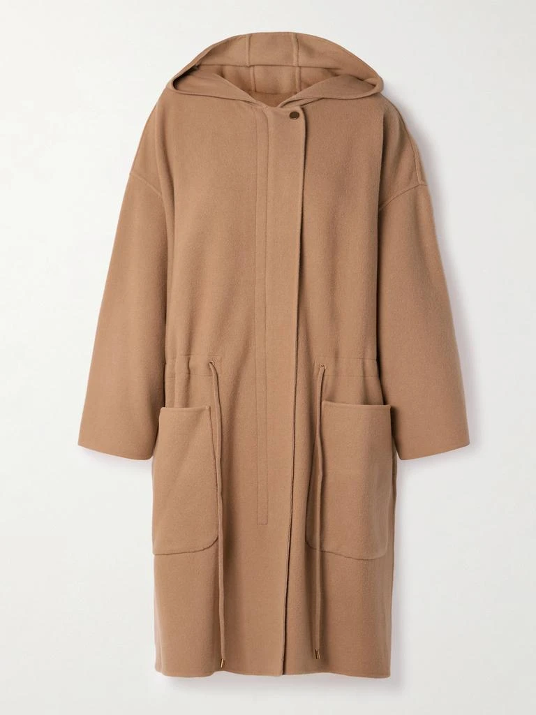 Max Mara Miele 连帽混纺羊毛毡外套 1