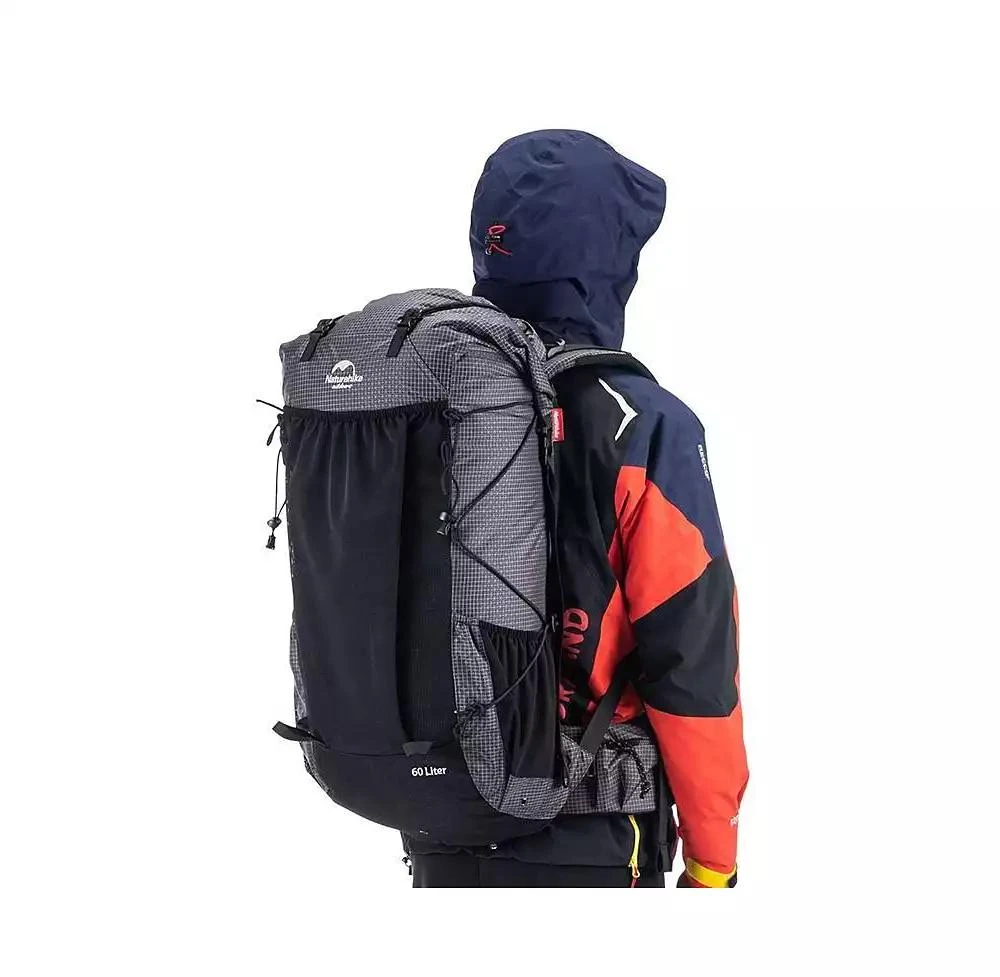 Naturehike 60L+5L Hiking Backpack – Waterproof, Lightweight Mountain Bag with Rain Cover & Shoe Compartment for Camping & Travel 3