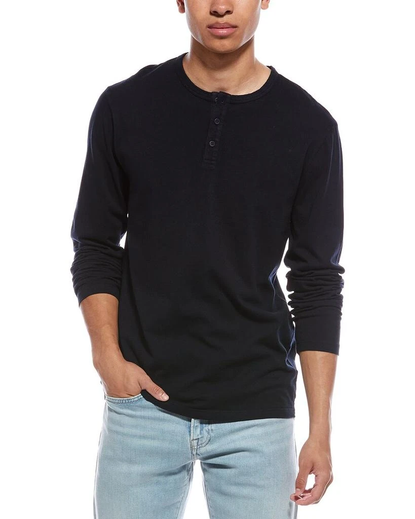 Vince Garment Dye Henley Shirt 1