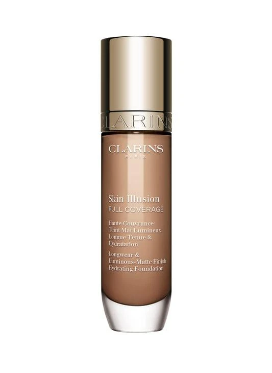 Clarins Skin Illusion Full Coverage - High Coverage Matte Radiant Long-Lasting  Hydrating Foundation 1