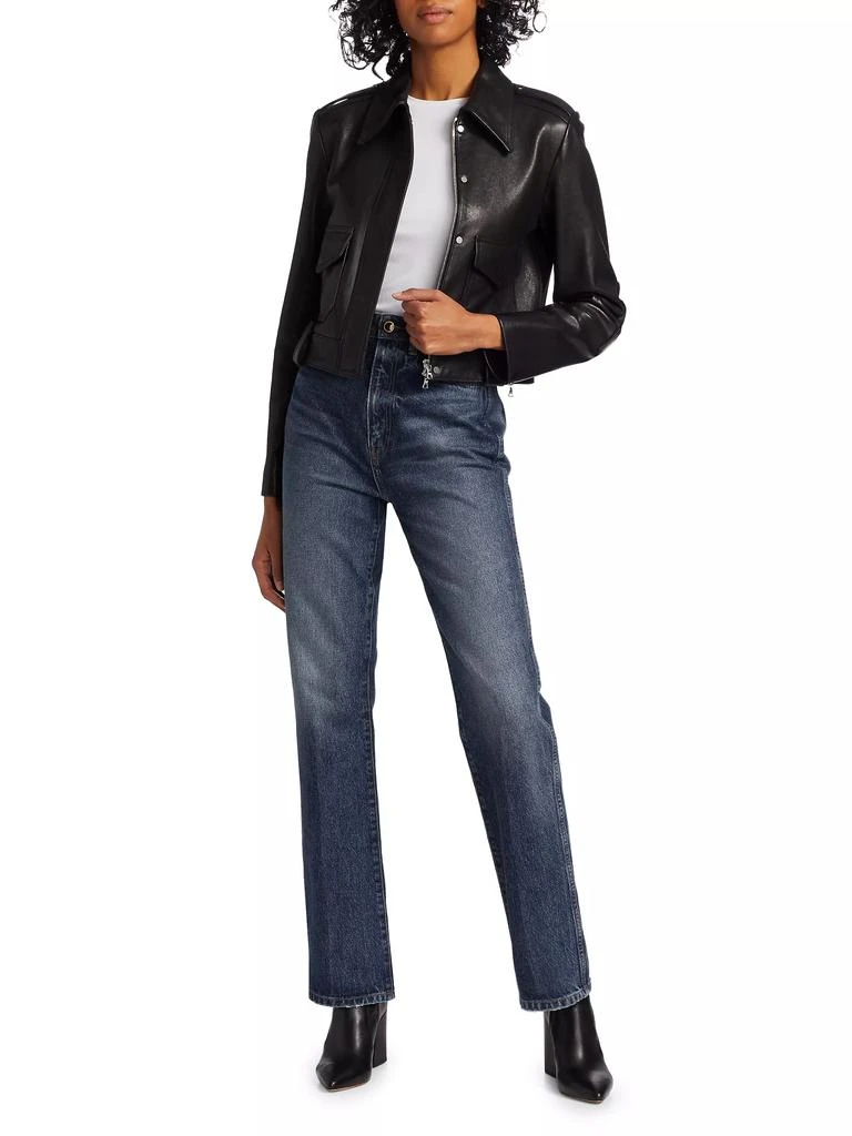 Khaite Cordelia Moto Leather Jacket 2
