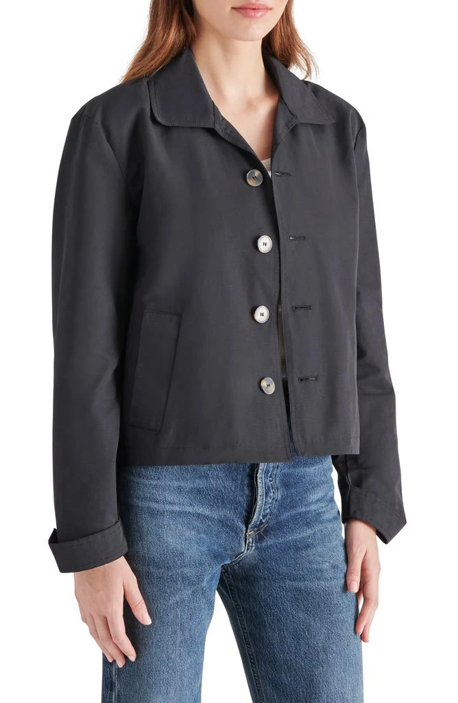 Steve Madden Cropped Trench Shirt Jacket 3